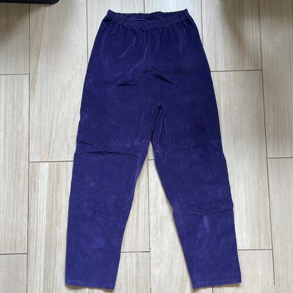 Urban Outfitters Deep Purple Stretch Corduroy Pants